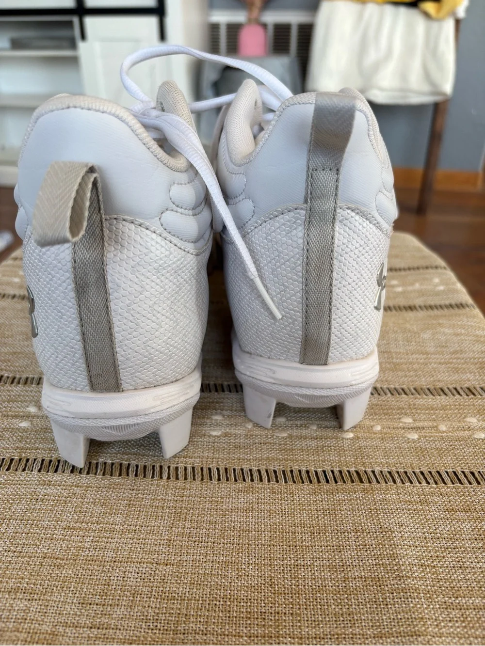 Under Armour White Football Cleats